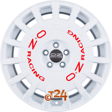 OZ Velgen - RALLY RACING Race White + Red Lettering - 17 inch