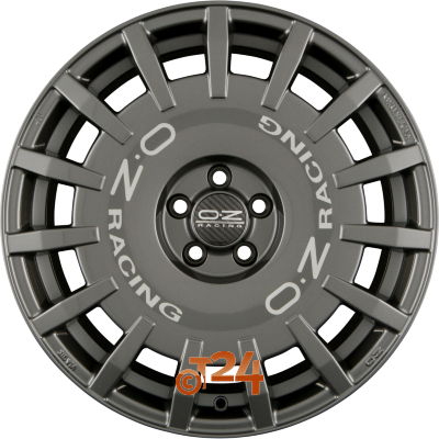 OZ Velgen - RALLY RACING Dark Graphite + Silver Lettering - 18 inch