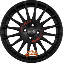 OZ Velgen - SUPERTURISMO GT Matt Black + Red Lettering - 17 inch