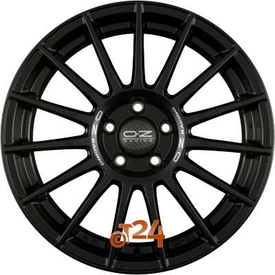 OZ Velgen - SUPERTURISMO LM Matt Black + Silver Lettering - 19 inch