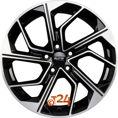 PLATIN Velgen - P 116 Black Polished - 20 inch