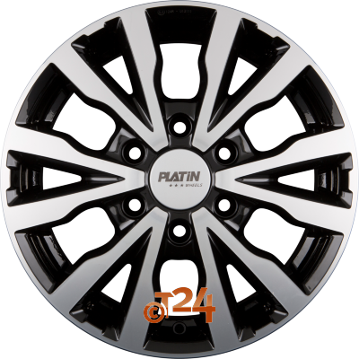 PLATIN Velgen - P 86 Black Polished - 16 inch