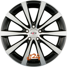 PLATIN Velgen - P 66 Schwarz Matt Poliert - 19 inch
