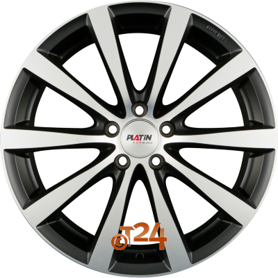 PLATIN Velgen - P 66 Schwarz Matt Poliert - 19 inch