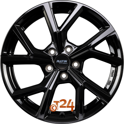PLATIN Velgen - P 115 Black Shiny - 18 inch