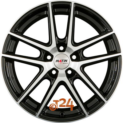 PLATIN Velgen - P 73 Diamant Schwarz Frontpoliert - 18 inch