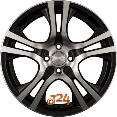 PLATIN Velgen - P 53 Schwarz Poliert - 15 inch
