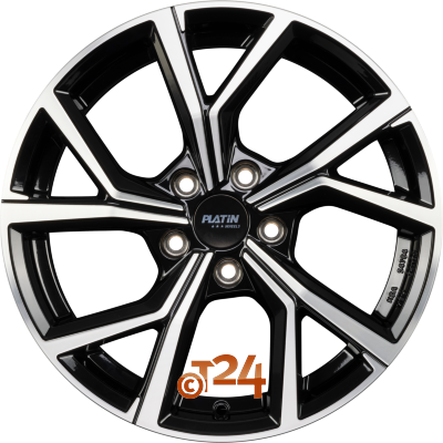 PLATIN Velgen - P 115 Black Polished - 16 inch
