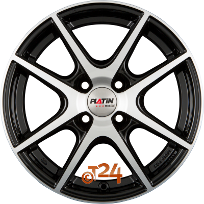 PLATIN Velgen - P 73 Diamant Schwarz Frontpoliert - 15 inch