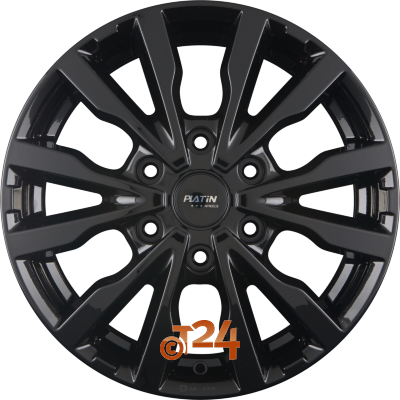 PLATIN Velgen - P 86 Black Glossy - 17 inch