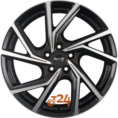PLATIN Velgen - P 107 Diamant Schwarz Frontpoliert - 19 inch