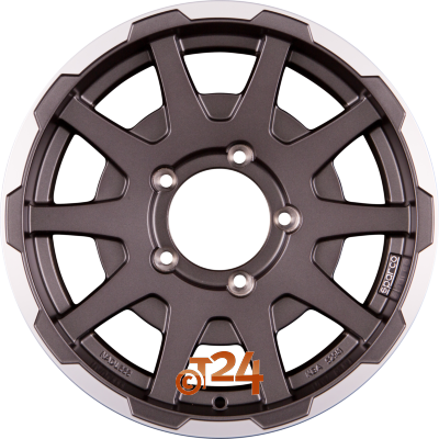 SPARCO Velgen - DAKAR JIMNY Matt Dark Grey Lip Polish - 16 inch