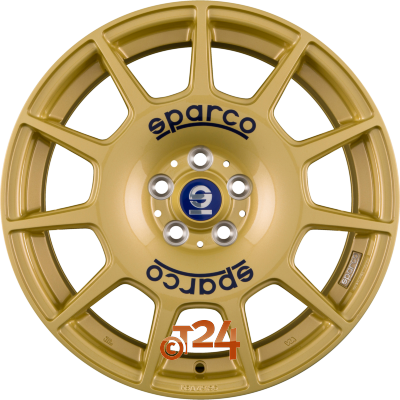 SPARCO Velgen - TERRA Race Gold + Blue Lettering - 17 inch