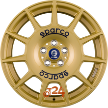 SPARCO Velgen - TERRA Race Gold + Blue Lettering - 17 inch