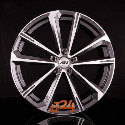 AEZ Velgen - ARUBA DARK - Gunmetal Glanzend Frontpoliert - 18 inch