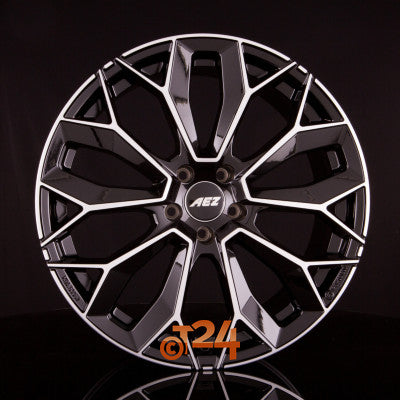 AEZ Velgen - LEIPZIG DARK - Schwarz Glanzend Frontpoliert - 20 inch