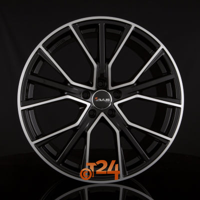 AVUS Racing Velgen - AF18 Black Polished - 20 inch
