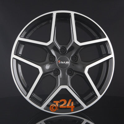 AVUS Racing Velgen - AC-519 Black Polished - 17 inch