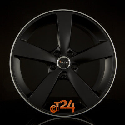 AVUS Racing Velgen - AF10 Matt Black Polished - 17 inch