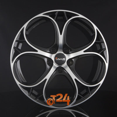AVUS Racing Velgen - AC-520 Black Polished - 17 inch