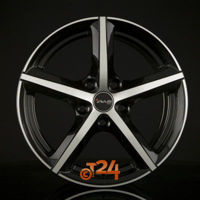 AVUS Racing Velgen - AF8 Black Polished - 17 inch