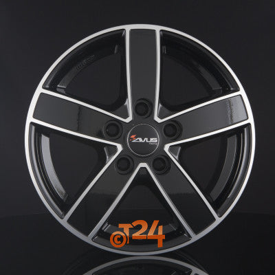 AVUS Racing Velgen - AC-V51 Black Polished - 16 inch