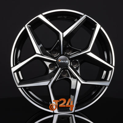 AVUS Racing Velgen - AC-523 Black Polished - 19 inch