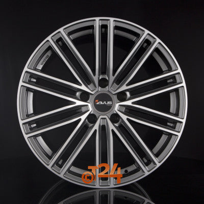 AVUS Racing Velgen - AC-M08 Anthracite Polished - 20 inch