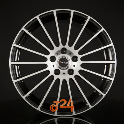 AVUS Racing Velgen - AC-M03 Black Polished - 17 inch