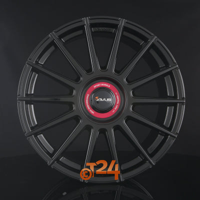 AVUS Racing Velgen - AC-M09 Black Cap Rosso - 19 inch