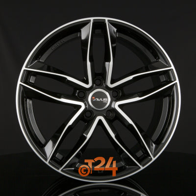 AVUS Racing Velgen - AF16 Black Polished - 20 inch