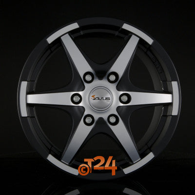AVUS Racing Velgen - GRIZZLY Matt Black Polished - 17 inch