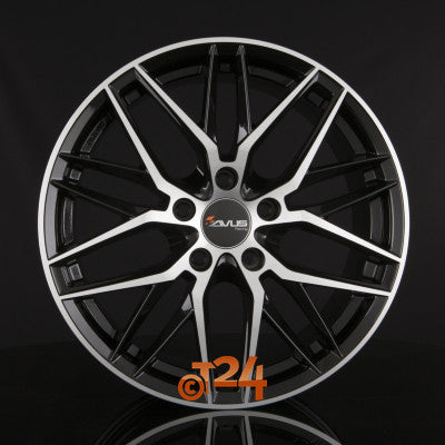 AVUS Racing Velgen - AF19 Black Polished - 18 inch