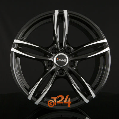 AVUS Racing Velgen - AF15 Black Polished - 19 inch