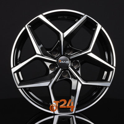 AVUS Racing Velgen - AC-523 Black Polished - 19 inch