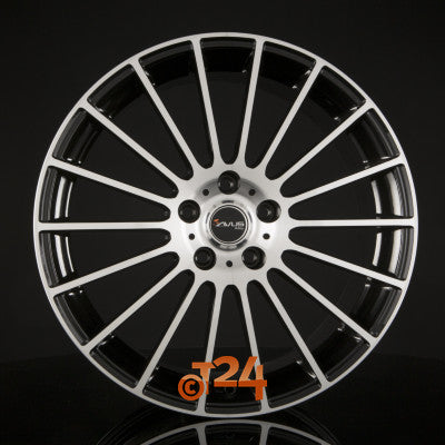 AVUS Racing Velgen - AC-M03 Black Polished - 17 inch
