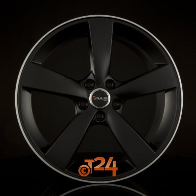 AVUS Racing Velgen - AF10 Matt Black Polished - 18 inch