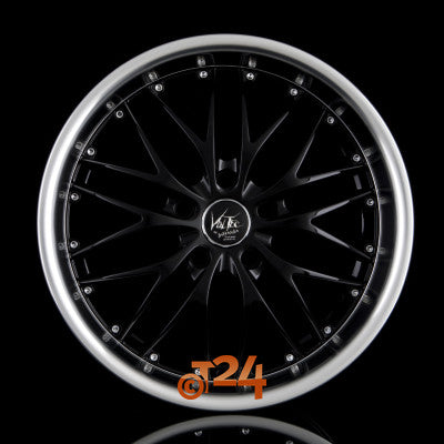 BARRACUDA Velgen - VOLTEC T6 Highgloss Black Inox Lip - 17 inch