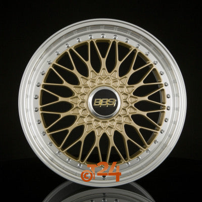 BBS Velgen - SUPER RS Wielnaaf Gold-Velgbed Diamantgedraaid - 20 inch