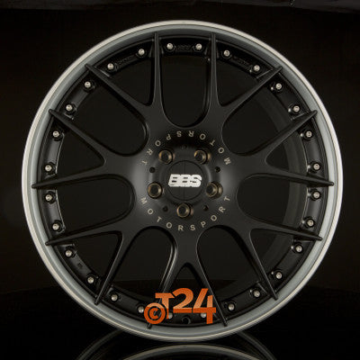 BBS Velgen - CH-RII Wielnaaf Schwarz Matt - Velgbed Titan Matt - 22 inch