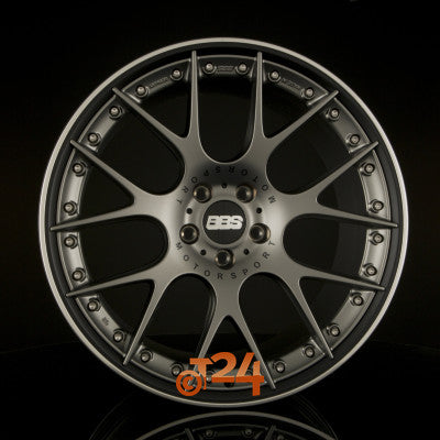 BBS Velgen - CH-RII Wielnaaf Platinum Matt - Velgbed Schwarz Matt - 20 inch