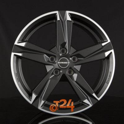 BORBET Velgen - T10 Matt Schwarz Poliert - 16 inch