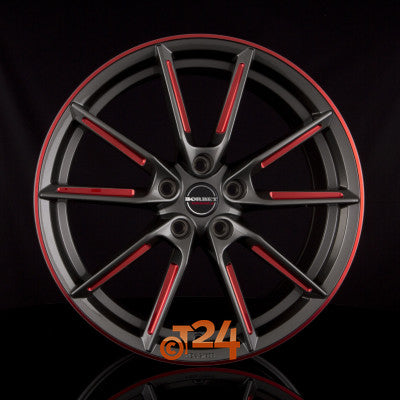 BORBET Velgen - LX Graphite Spoke Rim Red Polished - 20 inch