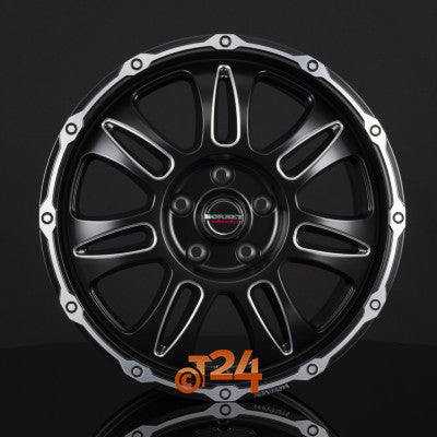 BORBET Velgen - CW8 Black Rim Window Polished Matt - 18 inch