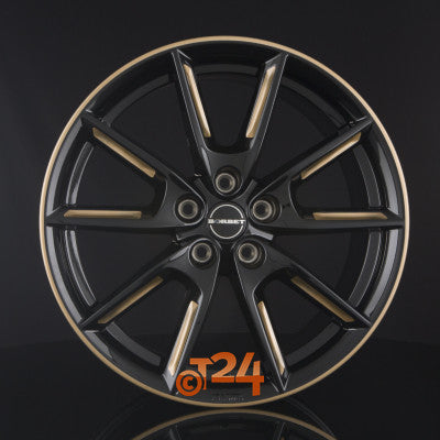 BORBET Velgen - LX Black Glossy Gold Spoke Rim - 18 inch