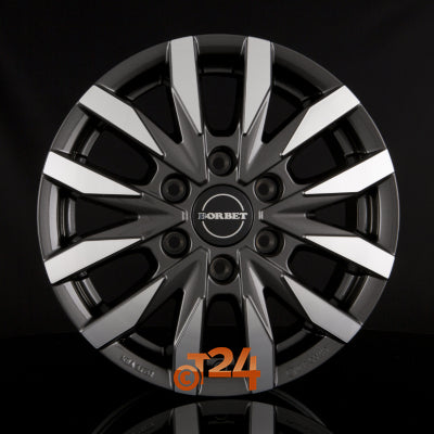 BORBET Velgen - CW6 Mistral Anthracite Glossy Polished - 17 inch