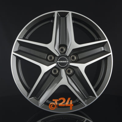 BORBET Velgen - CWZ Mistral Anthracite Glossy Polished - 18 inch