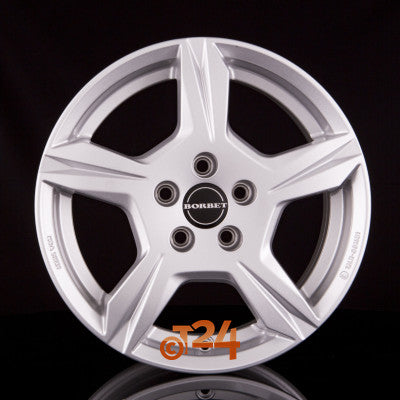 BORBET Velgen - T10 Kristallsilber - 15 inch