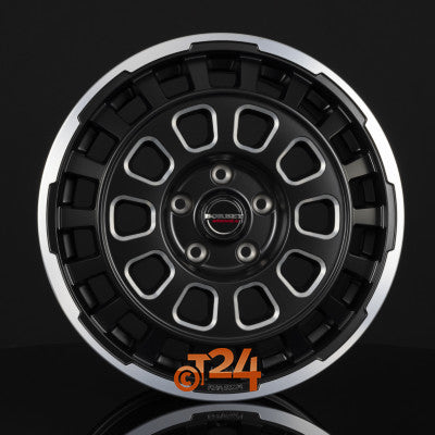 BORBET Velgen - CW7 Black Rim Window Polished Matt - 18 inch