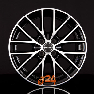 BORBET Velgen - BS4 Black Polished - 16 inch